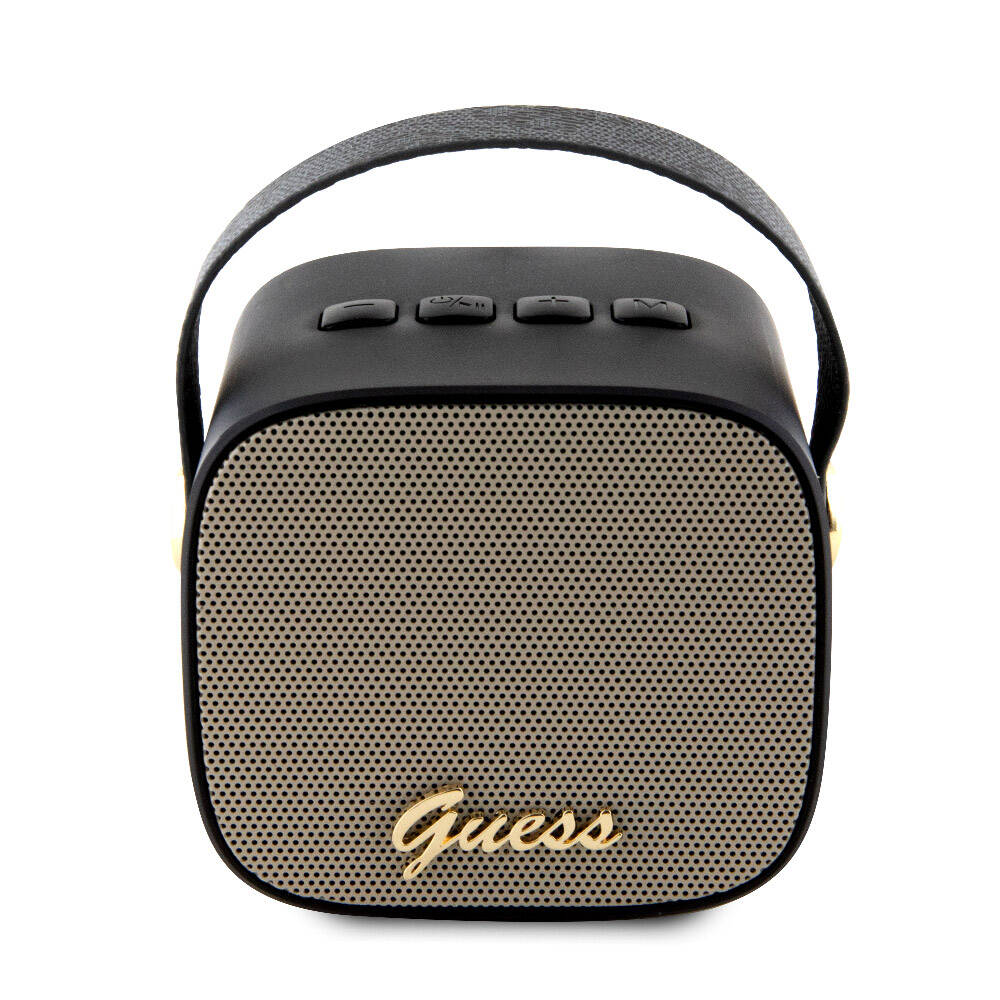 Guess Orjinal Lisanslı Askılı PU Deri Yazı Logolu 5W Bluetooth Hoparlör - 2 Guess Orjinal Lisanslı Askılı PU Deri Yazı Logolu 5W Bluetooth Hoparlör - 2